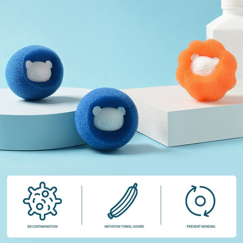 Shop Reusable Magic Pet Hair Removal Laundry Balls - Say Goodbye to Pet Hair on Clothes!