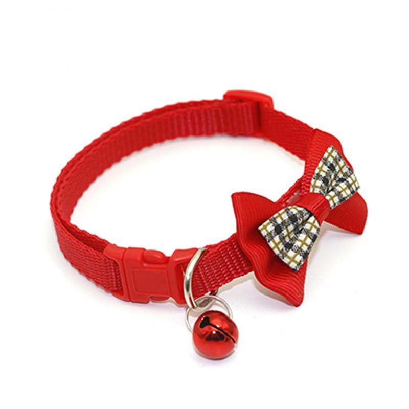 Stylish Plaid Print Cat & Dog Collar Bow Tie Bell | Shop Now!