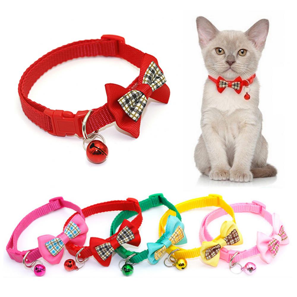 Stylish Plaid Print Cat & Dog Collar Bow Tie Bell | Shop Now!