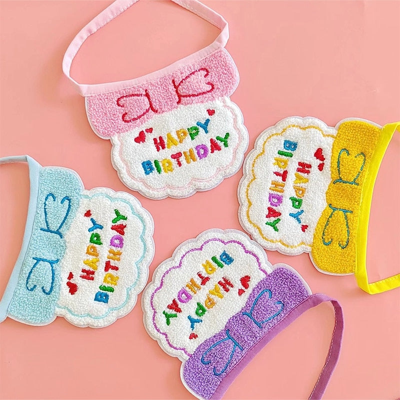 Cute Birthday Bib & Hat Set for Pets | Pet Birthday Accessories & Gifts