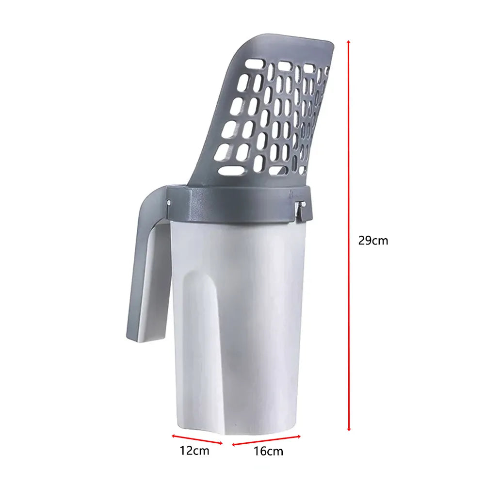 Efficient Cat Litter Shovel Scoop Kit: Refillable Bag for Pet Filter - Keep Your Space Fresh and Clean