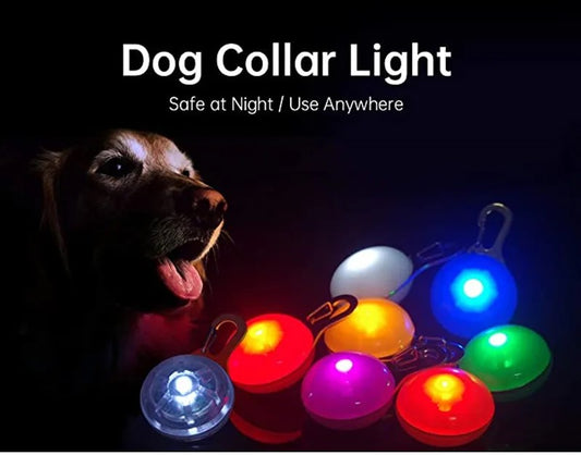 Illuminate with Safety: LED Dog Collar Pendant - Pet Luminous Collar for Nighttime Visibility