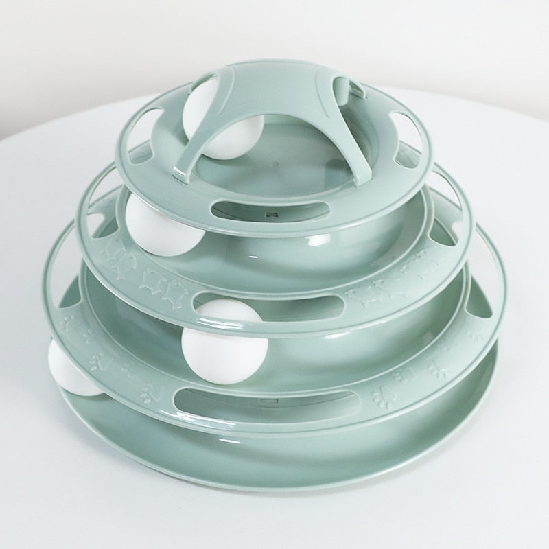 3/4 Levels Cat Toy Tower Interactive
