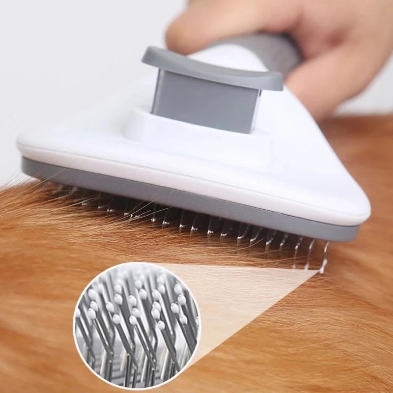 Top-Quality Stainless Steel Pet Comb for Dog & Cat Hair Removal | Pet Grooming Essentials