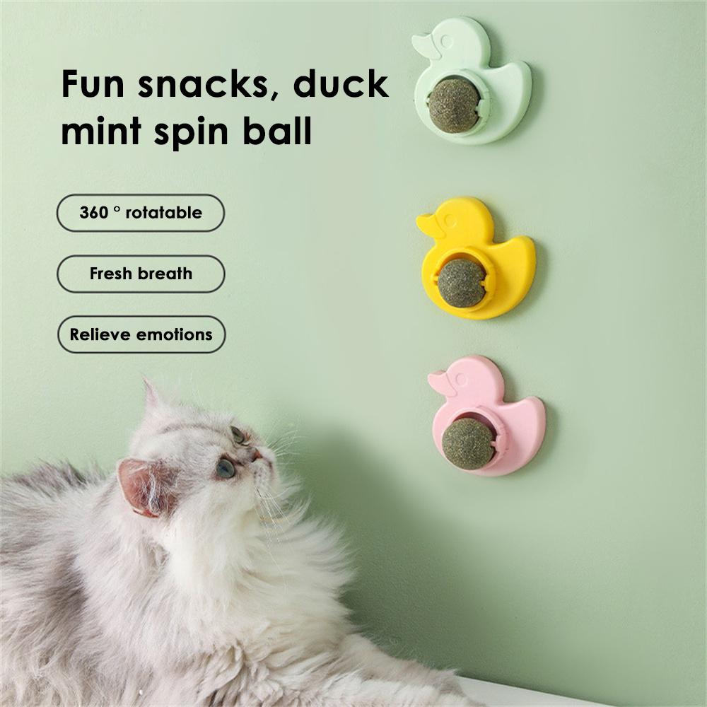 Catnip Mint Ball Rotation | Interactive Cat Toy with Catnip Mint Flavor